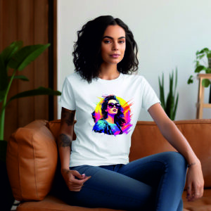 Personalized T shirt UV printing for girls