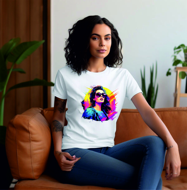 Personalized T shirt UV printing for girls